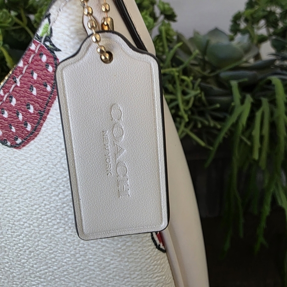 NWT Coach Teri Strawberry Print HOBO With Matching Wristlet And Unbranded Charm - Picture 3 of 16